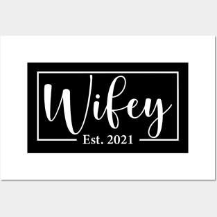 Wedding Anniversary Wifey 2021 Posters and Art